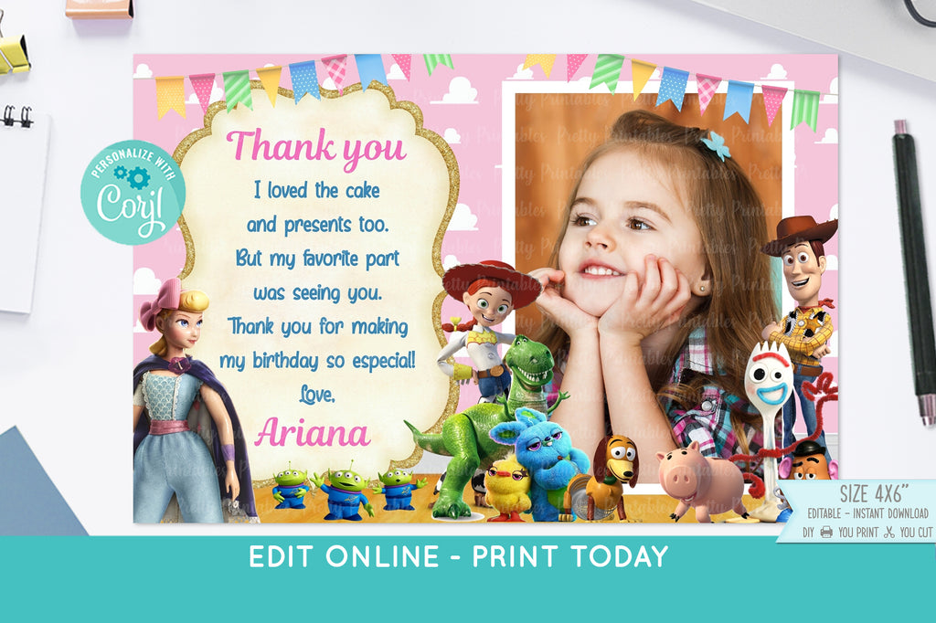 Toy Story 4 Party Printables Bundle Girl - Print Me Pretty