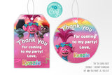 Trolls 2 Party Favors Tag Printable