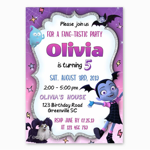 Vampirina Birthday Invitation - Print Me Pretty