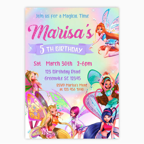 Winx Believix Birthday Invitation - Print Me Pretty